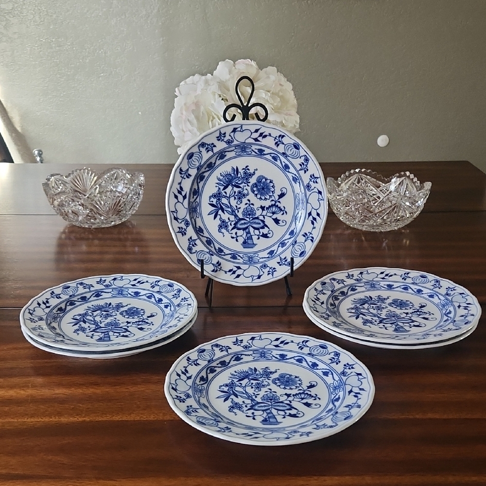 Meissen Blue Onion Set of 6 Dinner Plates